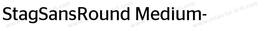 StagSansRound Medium字体转换